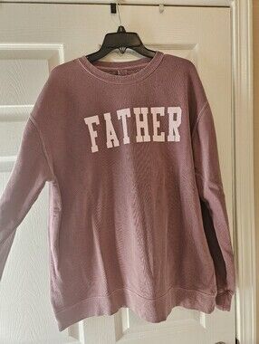 Call Her Daddy Father Graphic Crewneck Sweatshirt - Mauve